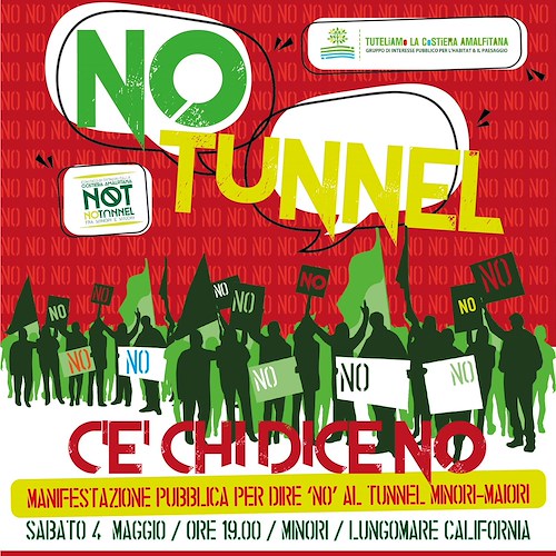 No alla Galleria Minori-Maiori: 4 maggio nuova manifestazione di protesta 