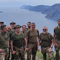 Agerola–Positano in assetto tattico: militari e volontari CRI lungo il Sentiero degli Dei