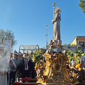 Da Sorrento a Vico Equense: la statua di Sant'Antonino Abate accolta dalla comunità di Arola 