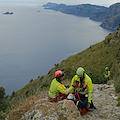 Escursionista precipita sul Sentiero degli Dei: l'intervento del CNSAS e dell'elisoccorso del 118 