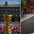 Giro d'Italia a Napoli: mezzi in funzione per la riqualificazione delle strade di Caivano