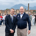 Il Principe di Monaco in visita al Parco archeologico di Pompei
