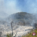 Incendio al Vesuvio, situazione in via di miglioramento: permane pericolo reinnesco 