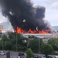 Incendio e paura all'Università della Tuscia di Viterbo: crolla il secondo piano 