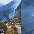 L'incendio a Tramonti si propaga anche sul versante cavese: fiamme a Monte Finestra 