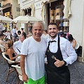 Luigi Di Biagio ad Amalfi: per l'ex calciatore, ora allenatore, tappa di gusto alla storica Pasticceria Pansa