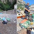 Massa Lubrense, inciviltà e rifiuti nel Fiordo di Crapolla: nuova operazione di pulizia 