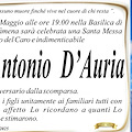 Minori e la Costa d'Amalfi ricordano Antonio D’Auria: messa in suffragio nella Basilica di Santa Trofimena