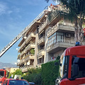 Nocera Inferiore, incendio in un sottotetto: intervengono i Vigili del Fuoco