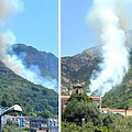 Nuovo incendio a Tramonti, fiamme tra Ponte e Campinola