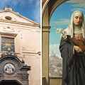 Oggi si celebra Santa Caterina da Siena, a Maiori è raffigurata nelle pale della Chiesa di San Domenico