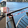 Paura sulla Statale tra Maiori e Minori: camion sfonda la ringhiera alla Torricella 