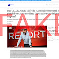 Post sponsorizzati con i loghi Rai e il nome di Sigfrido Ranucci per promuovere truffe