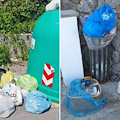 Rifiuti indifferenziati nei cestini e bottiglie di vetro a terra, a Scala il Sindaco annuncia sanzioni e denunce