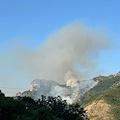 Tramonti, incendio nel vallone tra Ferriera e Paterno Sant’Elia