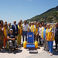 Vietri sul Mare, inaugurata passerella per disabili e consegnata sedia galleggiante JOB sulla spiaggia libera