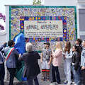 Vietri sul Mare: inaugurato il pannello di ceramica che omaggia il ceramista e pittore portoghese Manuel Cargaleiro