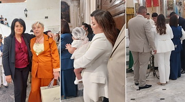 A Cetara giornata di festa per il battesimo della piccola Marisol Laurito