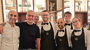 Amalfi, colazione alla Pasticceria Pansa per Paolo Bonolis: stasera protagonista a Minori con Gigi Marzullo
