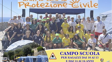 “Anch’io sono la Protezione Civile”: a Conca dei Marini il campo scuola 2025