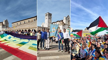 Anche il Comune di Sant'Agnello alla storica marcia Perugia-Assisi: grande partecipazione in sostegno a Gaza