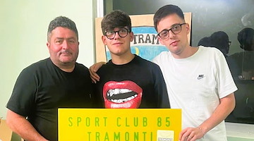 Andrea Vuolo veste la maglia dello Sport Club '85 Tramonti: cresce il vivaio del calcio locale