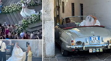 Benjamin Pavard e Kleofina Pnishi convolano a nozze nell’Abbazia Benedettina di Cava de’ Tirreni