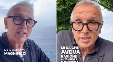 Bruno Barbieri conquistato dalla Costiera Amalfitana: «Un posto meraviglioso! Cannavacciuolo aveva ragione»