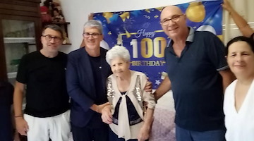 Cava de' Tirreni festeggia i 100 anni di Concetta Marzano