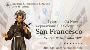 Cava de' Tirreni, prosegue la Novena in preparazione alla Solennità di San Francesco