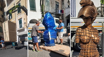 "El mar en tu mente", ad Atrani l'opera dello scultore cubano Roberto Fabelo dalla collezione privata di Vittorio Perrotta