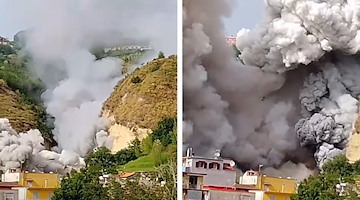 Esplosione in una fabbrica di fuochi d'artificio a Pianura: un morto e due vigili del fuoco feriti