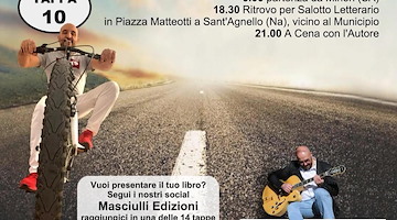 Il Cammino Letterario Italiano in bicicletta: il tour nazionale di Alessio Masciulli fa tappa il 3 settembre a Sant’Agnello