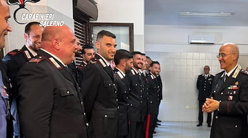 Il Generale La Gala incontra i Carabinieri di Sala Consilina e Sapri: «Tutela del cittadino e coesione interna le nostre priorità»