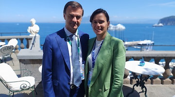 Il presidente di Coldiretti Ettore Prandini in vista al Bufala Fest di Napoli