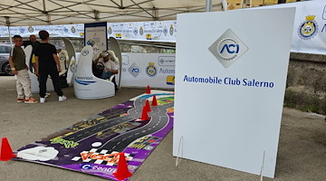 L’Automobile Club Salerno protagonista al Giffoni 2025 tra kart, cartoon e sostenibilità