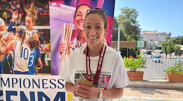 La campionessa del mondo di volley femminile Monica De Gennaro a Salerno