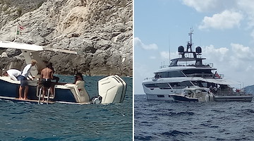 Lewis Hamilton in Costiera Amalfitana: relax a bordo dello yacht "Contigo" 