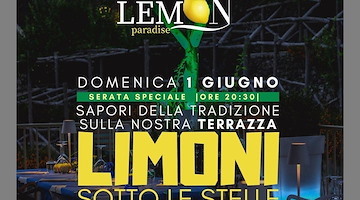 “Limoni sotto le stelle”, il 1° giugno al Lemon Paradise si brinda all’estate