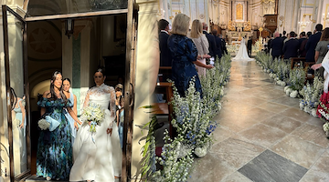 Matrimonio da favola in Costiera Amalfitana per Maria Costa, figlia del noto imprenditore americano del settore immobiliare