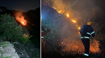 Notte di fuoco a Maiori: immagini ravvicinate mostrano le fiamme in località San Vito 