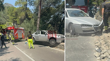 Paura sulla Statale Amalfitana, auto contro il parapetto a Erchie: uomo in ospedale