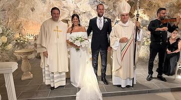 Praiano, al Grand Hotel Tritone le nozze di Erasmo e Marianna. Auguri!
