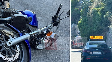 Ravello, olio sull'asfalto provoca incidente: in due in ospedale sulla Statale 163