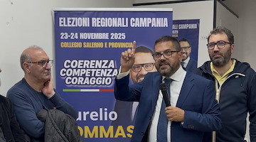 Regionali, Tommasetti apre il suo comitato elettorale a Salerno: “Con Fico si è passati dal centrosinistra al centro sociale”