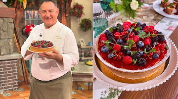 Sal De Riso incanta con la sua Cheesecake ai frutti di bosco a "È Sempre Mezzogiorno Rai"