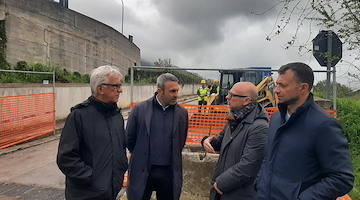 Salerno, il sindaco Vincenzo Napoli in sopralluogo ai cantieri: «Nuovo volto alla città e più vivibilità per tutti»