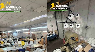 Sfruttamento della manodopera nel settore tessile: sequestrati 4 opifici nel bresciano 