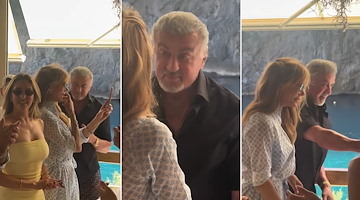 Sylvester Stallone si rilassa in Costiera: l'attore di Rocky accolto a Nerano sulle note di "Eye of the Tiger" 