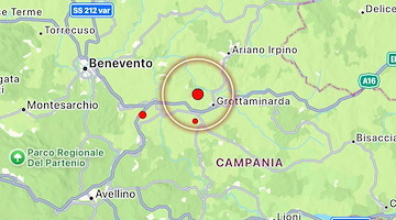Terremoto nella notte in Irpinia: scossa di magnitudo 3.5 a Bonito, nessun danno